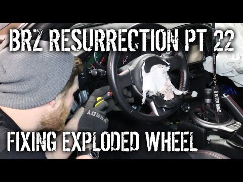 BRZ Resurrection Pt 22 - How To Fix Exploded Steering Wheel