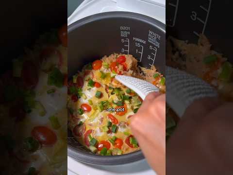 tomato egg + rice = one pot wonder #easyrecipe