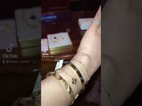 INSPIRADO em ouro real 18k cartier, vca, pulseira chanel.