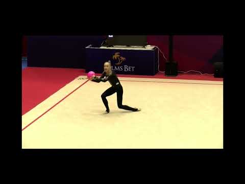 Khrystyna Pohranychna UKR Ball Hoop Sofia Cup 2023