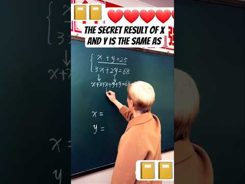 the secret result of x and y is the same as #maths #mathematics #education #shortsfeed #shorts #fyp
