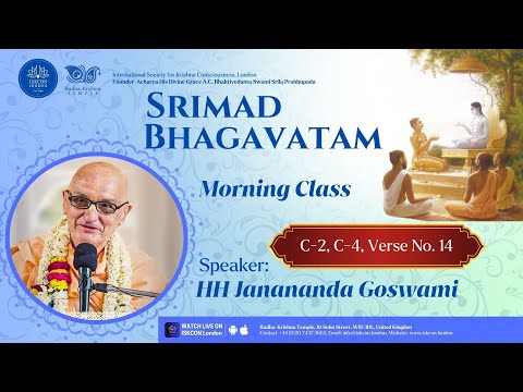 Srimad Bhagavatam 2.4.14 Class with HH Janananda Goswami Maharaja - 11.09.2025