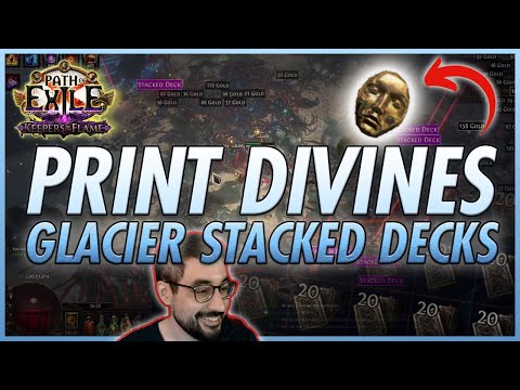 Print Divines FAST – Glacier Stacked Deck Farming Strat | PoE 3.27