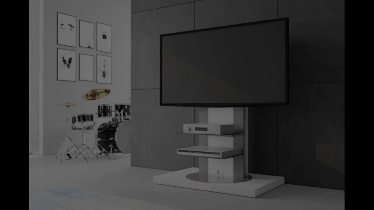 Praktische, moderne und hochwertige TV Möbel in Hochglanz 360 Grad drehbar TV Ständer H-777