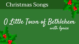 🎄 O Little Town of Bethlehem - Christmas Songs - With Lyrics