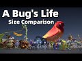 A Bug S Life Characters Size Comparison