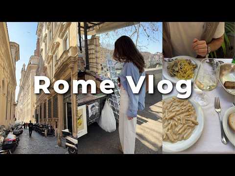 Rome vlog⎢Viral food and local gems, flea markets, coffee shops & lots of fun (!)