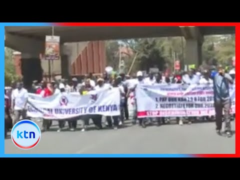 Lecturers storm Treasury as strike enters week two, learning disrupted