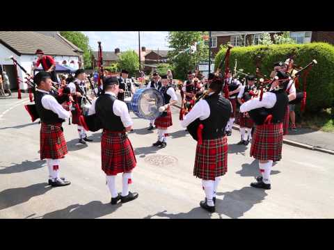 Bishops Itchington Carnival 2015 Bagpipes