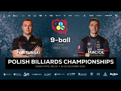 Polish Billiards Championships - Kielce 2024- FINAL TV - MIESZKO FORTUŃSKI VS DANIEL MACIOŁ