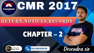 Download lagu CMR 2017 Returns, Notices And Records || Chapter 2 || by Devendra Sir mp3