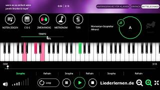 Jannik Brunke - Kayef - Wenn alles so einfach wäre - Klavier lernen - Musiknoten - Akkorde