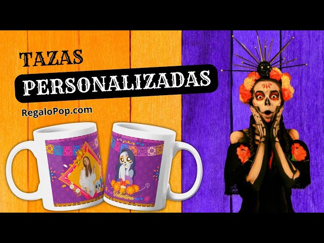 Vídeo relacionado con HALLROCK Taza personalizada con foto y texto, taza de cerámica personalizada, apta para microondas, personalizable, regalo para el Día de la Madre o cumpleaños