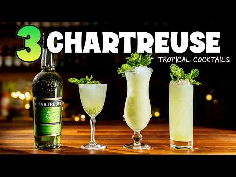 Use up that bottle of Chartreuse with these TROPICAL cocktails.