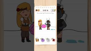 Brain Test 2 Level 18 Quest For Brainiac Tricky Stories Puzzles Short #gamers #gamingplay #level18