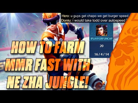 HOW TO FARM MMR FAST WITH NE ZHA JUNGLE!