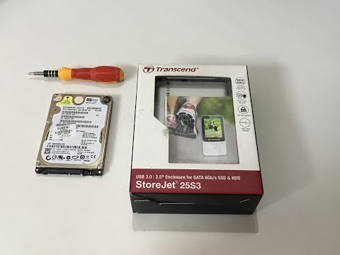 Transcend StoreJet 25S3 - SSD to USB Converter Casing [Simple steps]