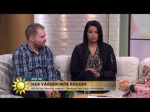 Alicia 6 år lider av obotlig cancer - Nyhetsmorgon (TV4)
