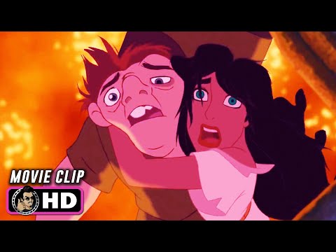 THE HUNCHBACK OF NOTRE DAME Clip - Frollo's Death (1996) Disney