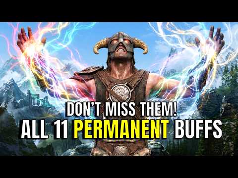 How to Get ALL 11 PERMANENT BUFFS in Skyrim