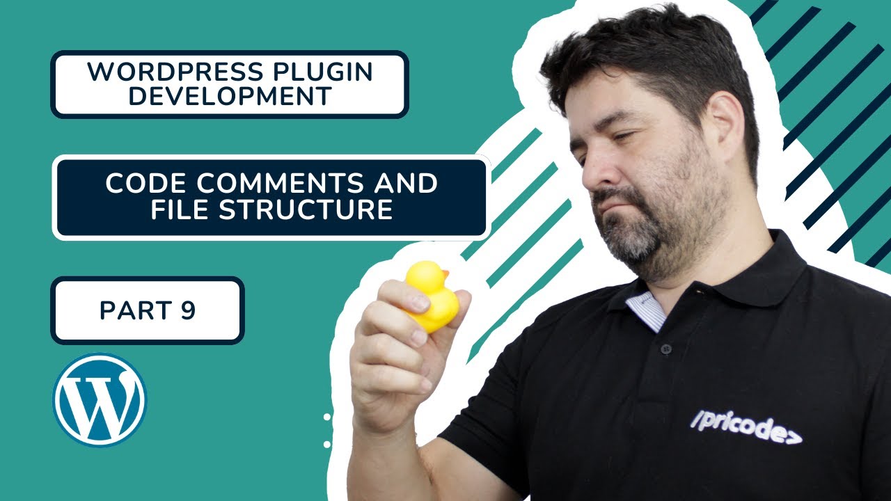 WordPress Plugin Development Tutorial - Code Comments and File structure - Pricode