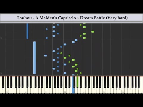 Synthesia: Touhou 8 - A Maiden's Capriccio ~ Dream Battle | Reconstructed | Piano Tutorial