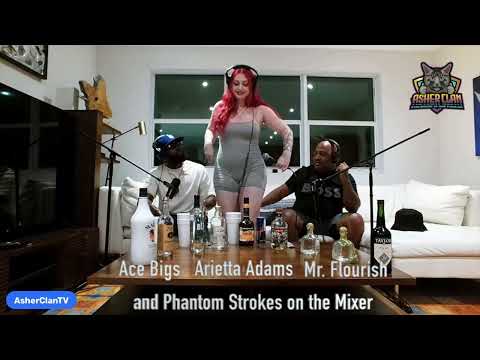 Adult star Podcast with Arietta Adams hosted by MrFlourish and Ace Bigs #podcast #asherclantv