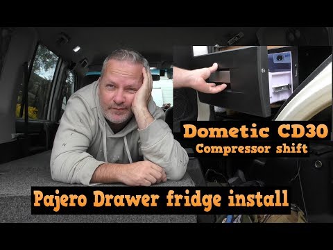 Dometic/Waeco CD30 Drawer fridge - Pajero install - compressor reposition