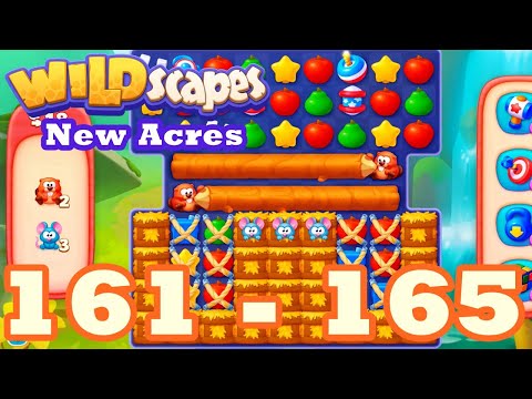 Wildscapes: New Acres Level 161 - 165 HD Gameplay | 3 match puzzle | android | 162 | 163| 164 | IOS