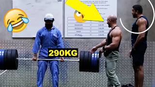 CRAZY Cleaner Humbling GYM Bros For 20 minutes Straight!!