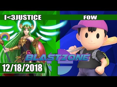 PSG Blastzone: iHeartJustice (Palutena) vs FOW (Ness) - Winners Round 3