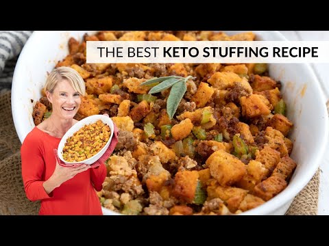 Everybody's favorite KETO STUFFING RECIPE | Better than the real deal!