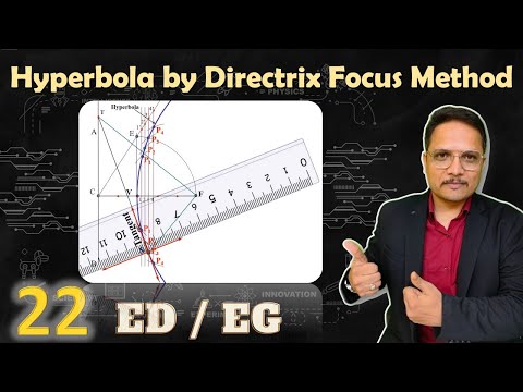 Hyperbola by Directrix Focus Method in Engineering Graphics EngineeringCurves Hyperbola