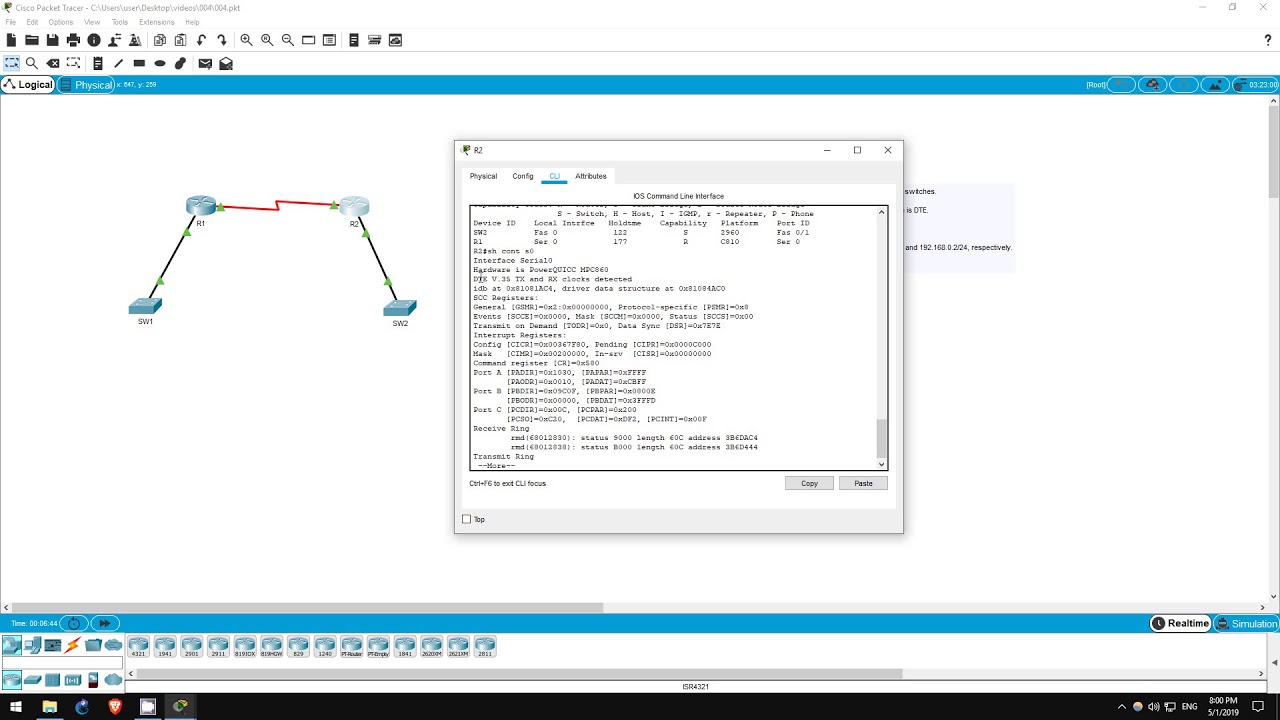 FREE CCNA Lab 004: Basic Serial Connection Configuration