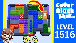 Solusi Level 1516 Color Block Jam