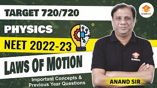 Laws Of Motion NEET | Important Concepts + PYQ | NEET Physics | NEET 2022 Preparation