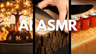AI ASMR Compilation 1. Toast Spreads/Cuts/Mini Forests/More!