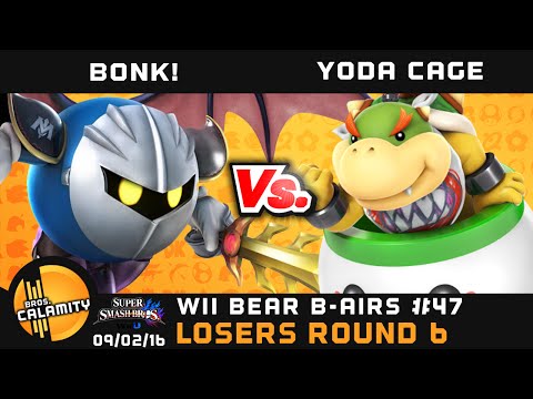 WBB #47 | BONK! (Meta Knight) vs Yoda Cage (Bowser Jr.) - Losers Round 6 - Smash Wii U - Singles