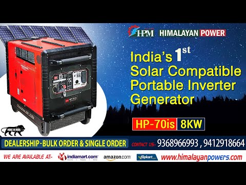 8 KVA Petrol Inverter Generator, Model Olympias HP-70is, Recoil & Self - Remote Start