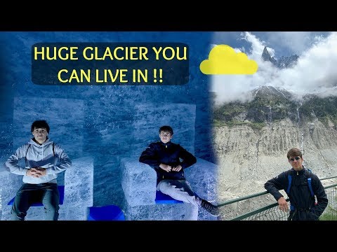 GOING INSIDE THE MONTENVERS GLACIER!! (Mer De Glace Chamonix) BEAUTIFUL ICE CAVE!!
