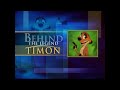 Lion King 1 1 2 Featurette Timon Behind The Legend