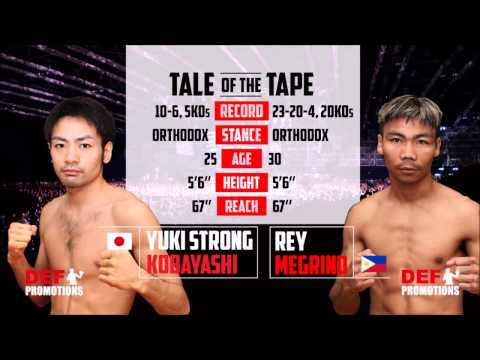 Clash of Champions 2 Bout 4 - Yuki Strong Kobayashi  vs Rey Megrino - Super Bantamweight 超雛量級