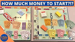 How much Money do you START with in Monopoly?  OFF