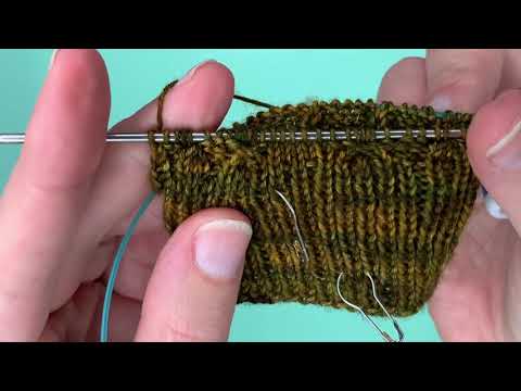 Creating the 5 stitch cable cross (Odeline sock pattern)
