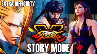 Street Fighter 5  Full Story Mode - Extra Difficul