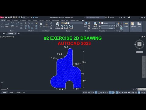 AutoCAD 2D exercise 1