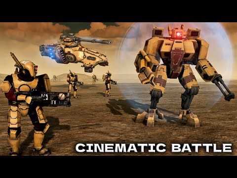 TAU vs CHAOS SPACE MARINES - Men of War: Warhammer 40k Mod (4K, Cinematic)