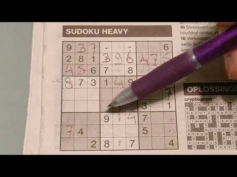 Proceed, finishing these sudokus. (#404) Heavy Sudoku puzzle. 01-17-2020 part 2 of 2