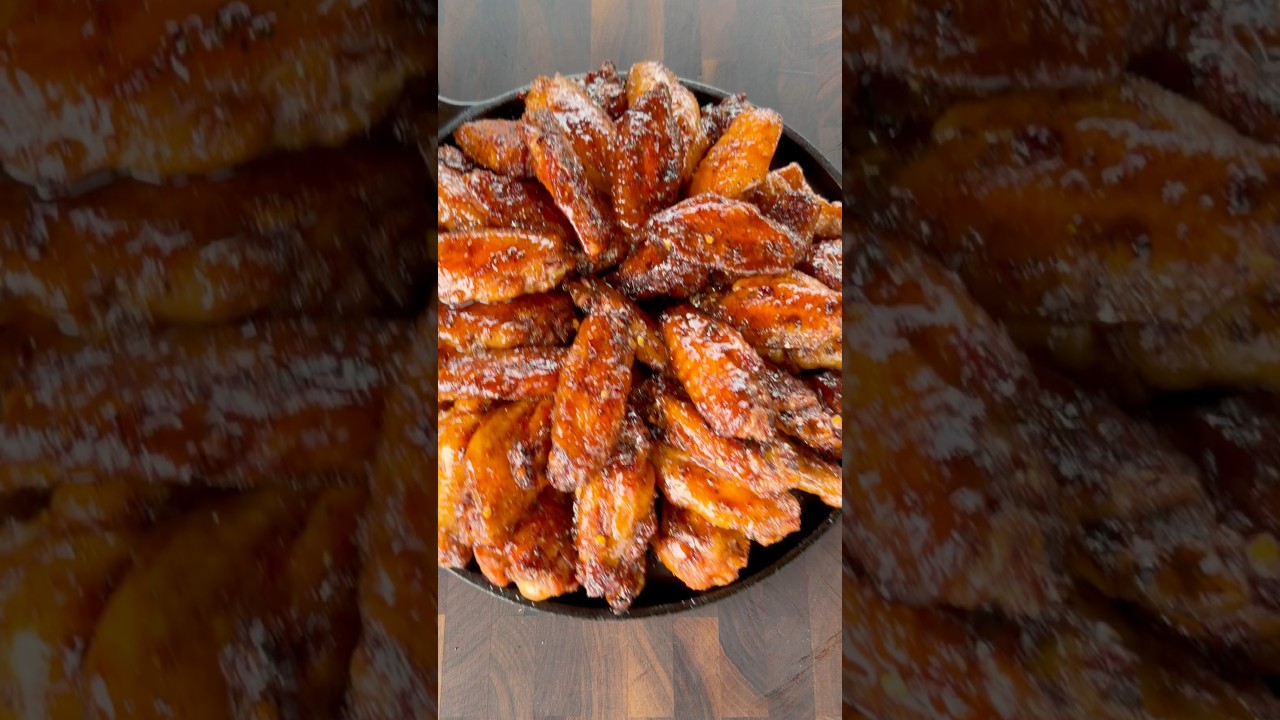 Hot Honey Lemon Pepper Chicken Wings ‪@SpiderGrills‬