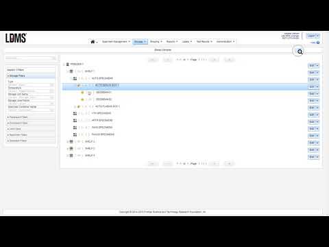 LDMS (web) Storage module: Organization of the Storage Tree